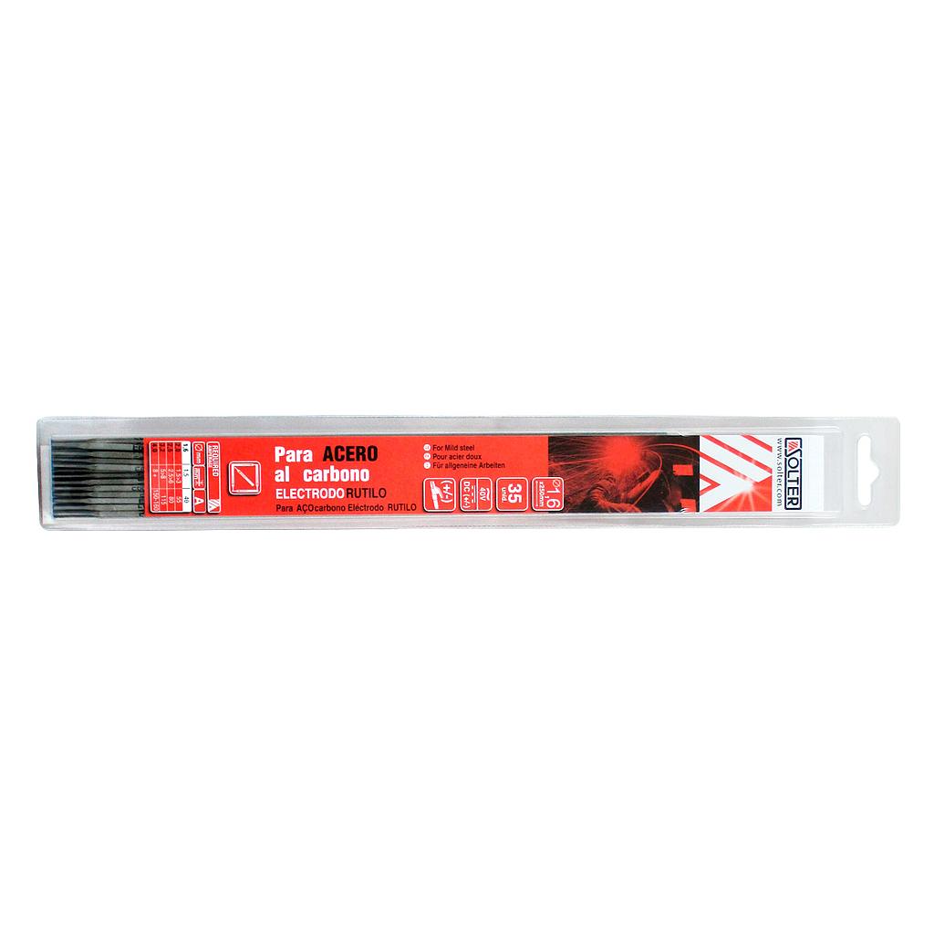 BLISTER ELEC. RUTILO 1,6mm 35 uds.