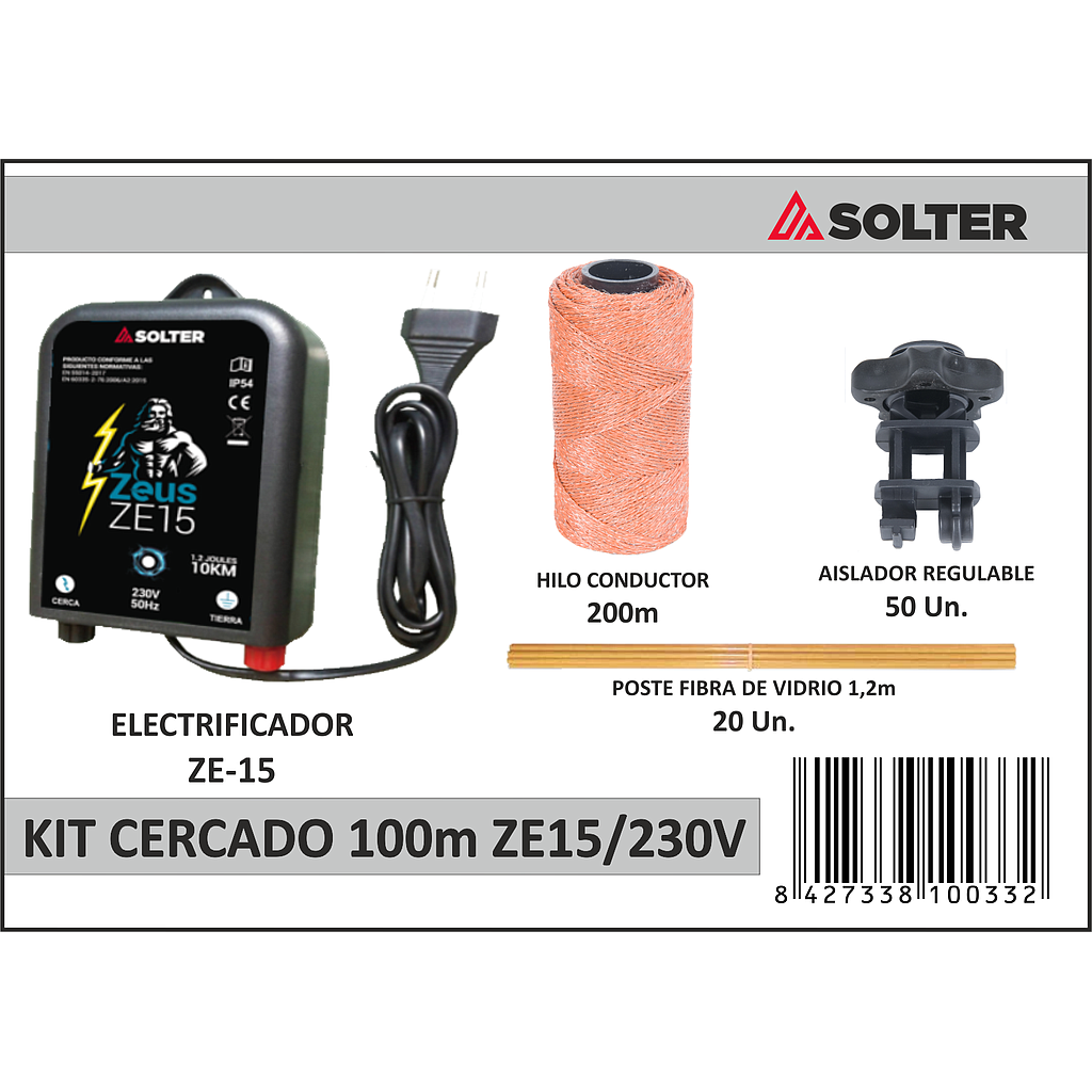 KIT CERCADO 100m ECE10/230V