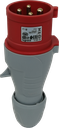 SOCKET PROT.32A 3P+T 380/400V