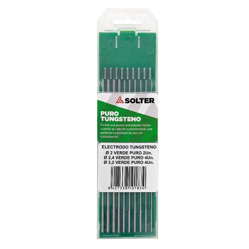 [10183] KIT ELECTRODO TUNGSTENO VERDE PURO